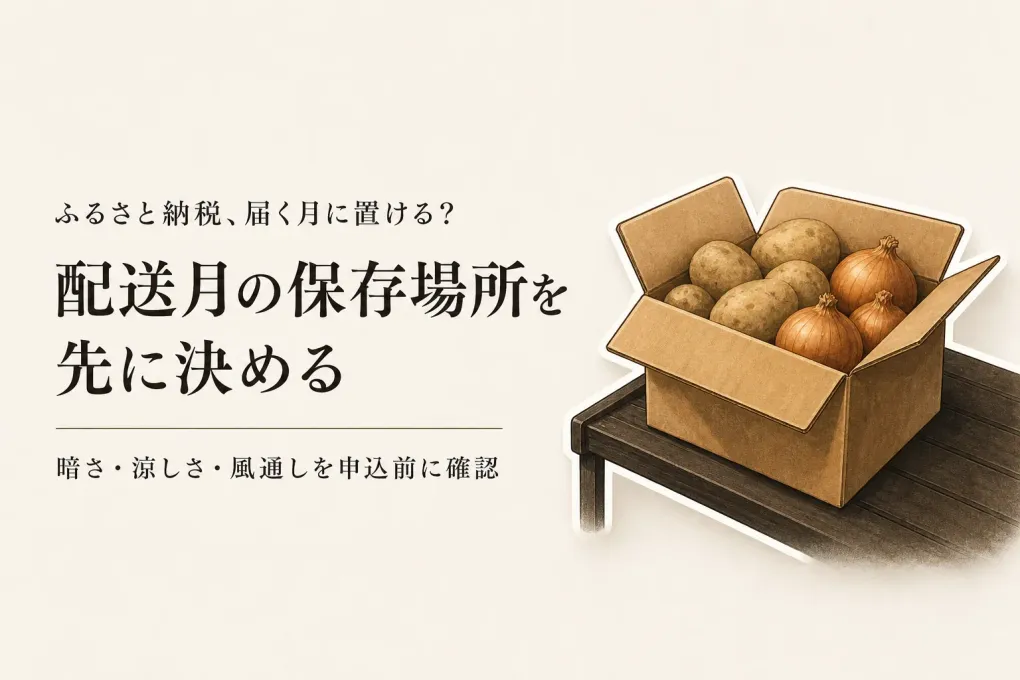 ふるさと納税のじゃがいも・玉ねぎは配送月で選ぶ？賃貸の常温保存を申込前に見直す方法