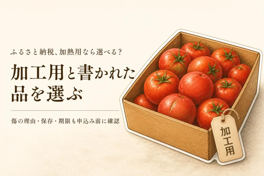 ふるさと納税の訳ありトマトは加熱用なら選んでいい？傷・穴あきの表示で決める基準